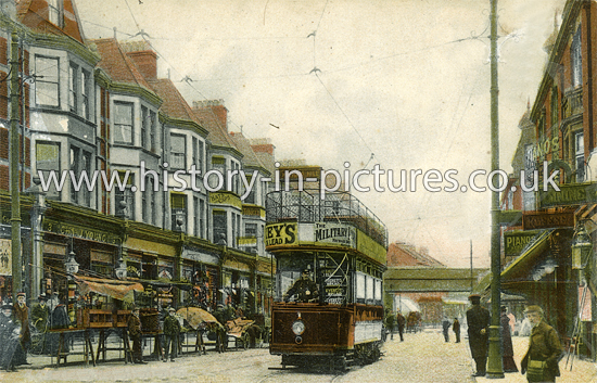 Tram No. 1 at St James Street, Walthamstow, London. c.1910